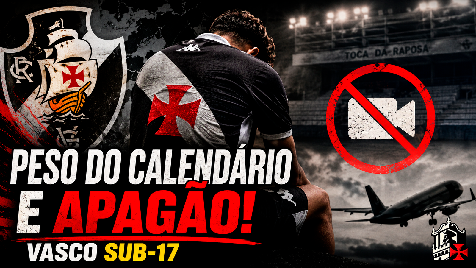 O peso do calendário e o apagão de imagens na derrota do Vasco Sub-17