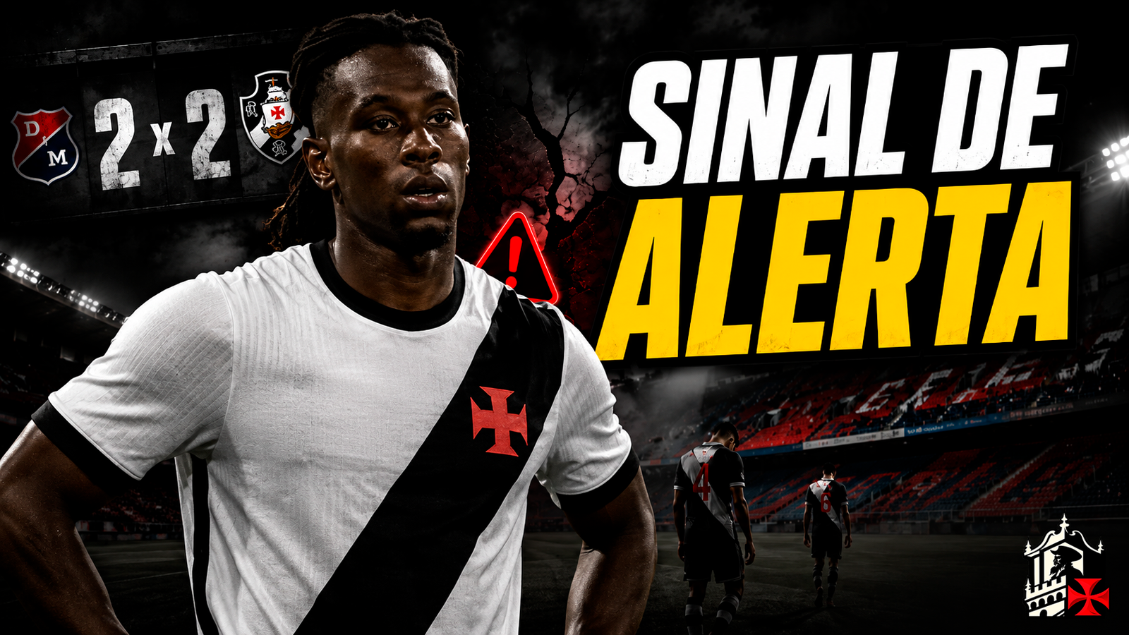 O peso do 2 a 2 em Medellín e a oscilação do Vasco na temporada